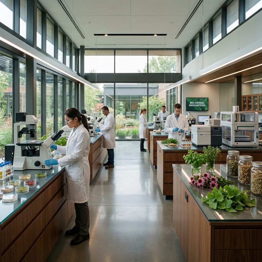 Phòng Lab Hiện Đại Nghiên Cứu Thảo Dược